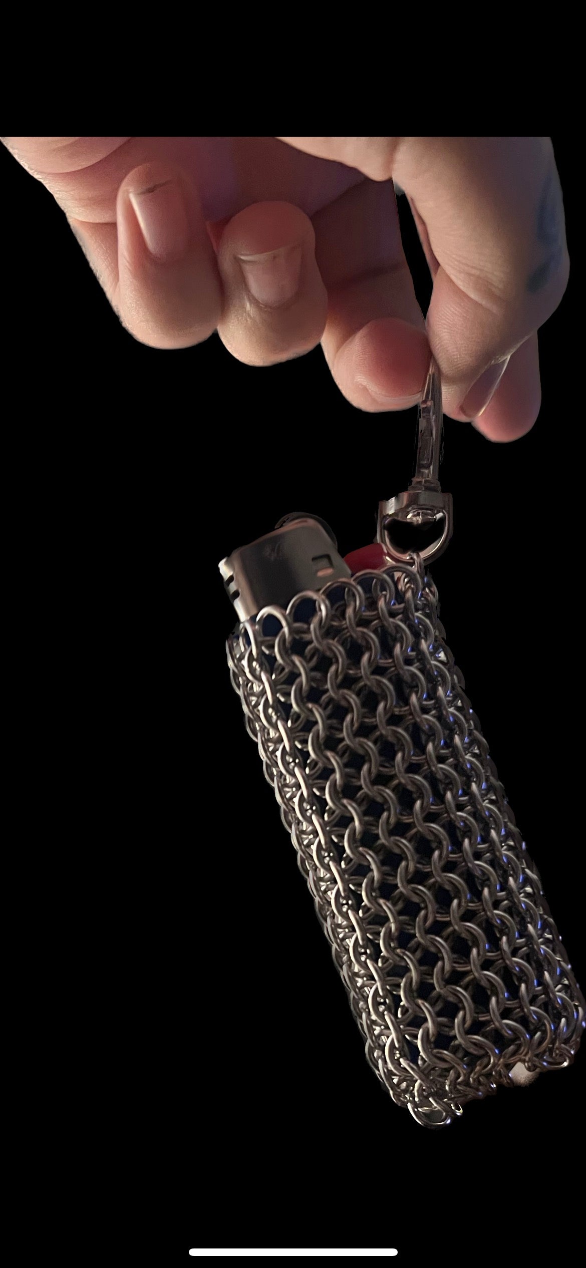 Chainmail lighter case